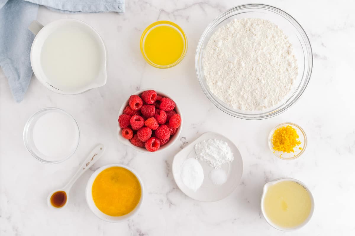 原料的俯视图。